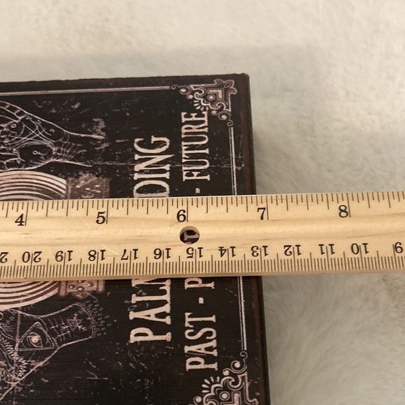 COPY - Distressed Wooden Halloween Fortune Teller Psychic Tabletop Decor - Picture 6 of 6